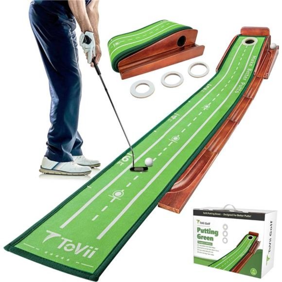 Putting Green-Golf Putting Matt for Indoors/Outdoor, Golf Practice Mats for Men - Picture 1 of 6